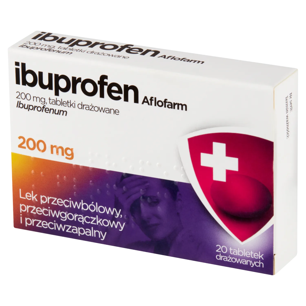 Ibuprofen Aflofarm 200 mg, 20 tabletek drażowanych