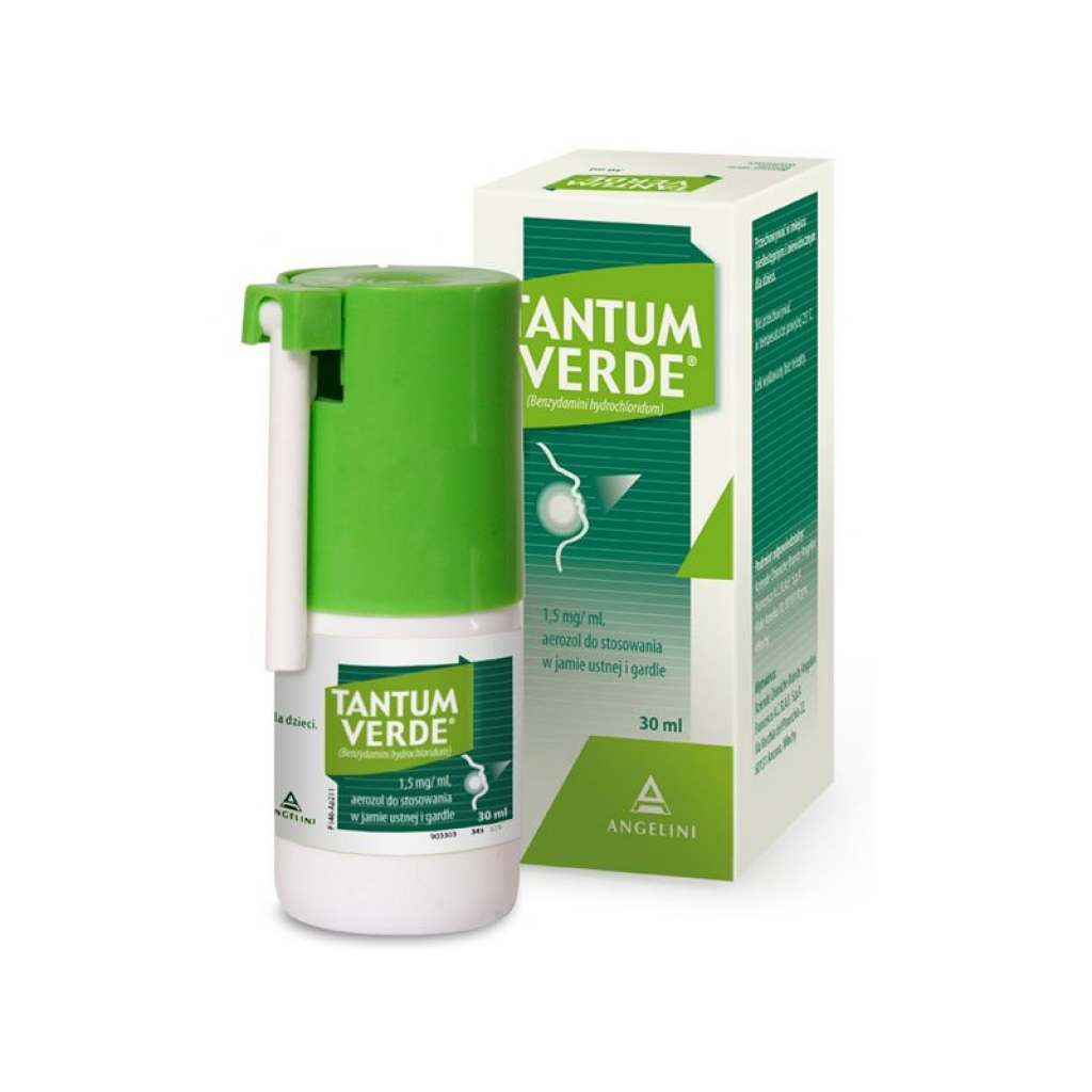 Tantum Verde 1,5mg/ml Aerozol do stosowania w jamie ustnej i gardle 30ml
