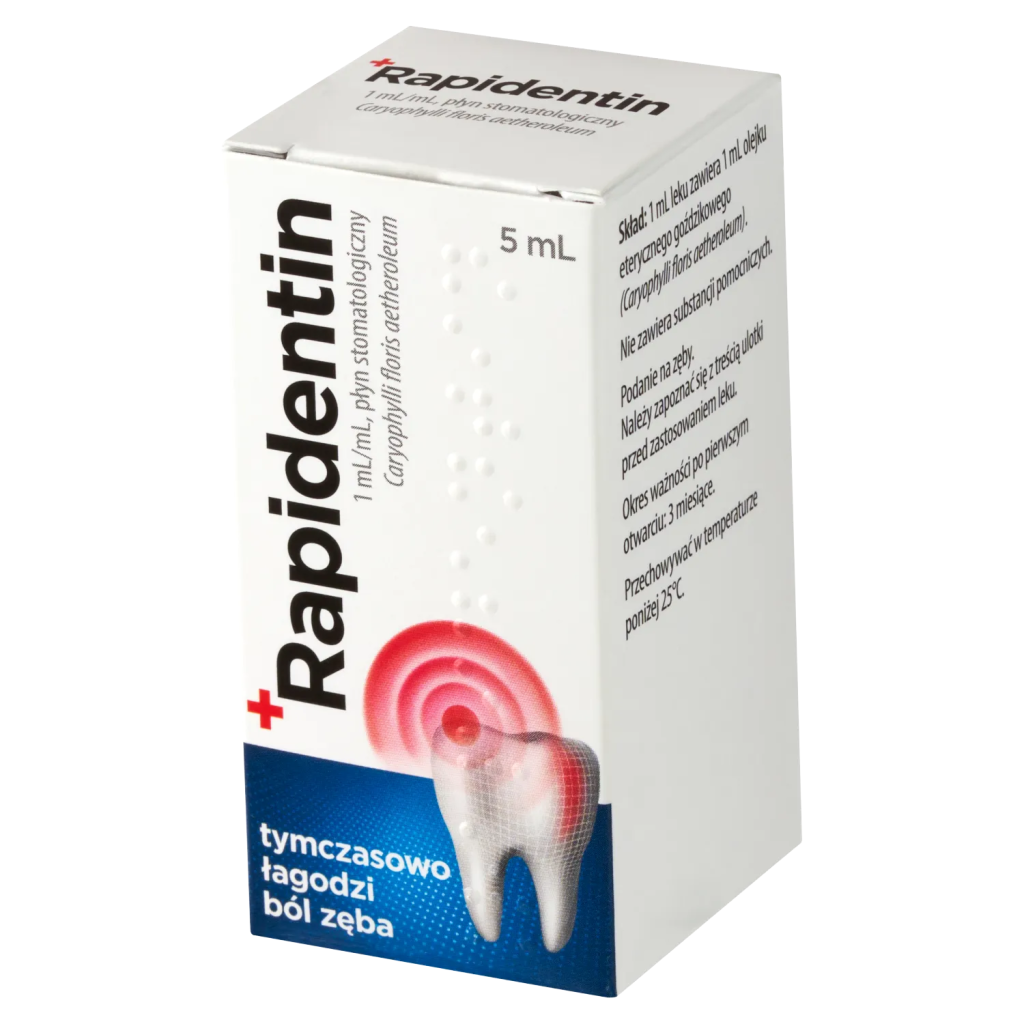 Rapidentin 1 ml/ml, płyn stomatologiczny, 5 ml