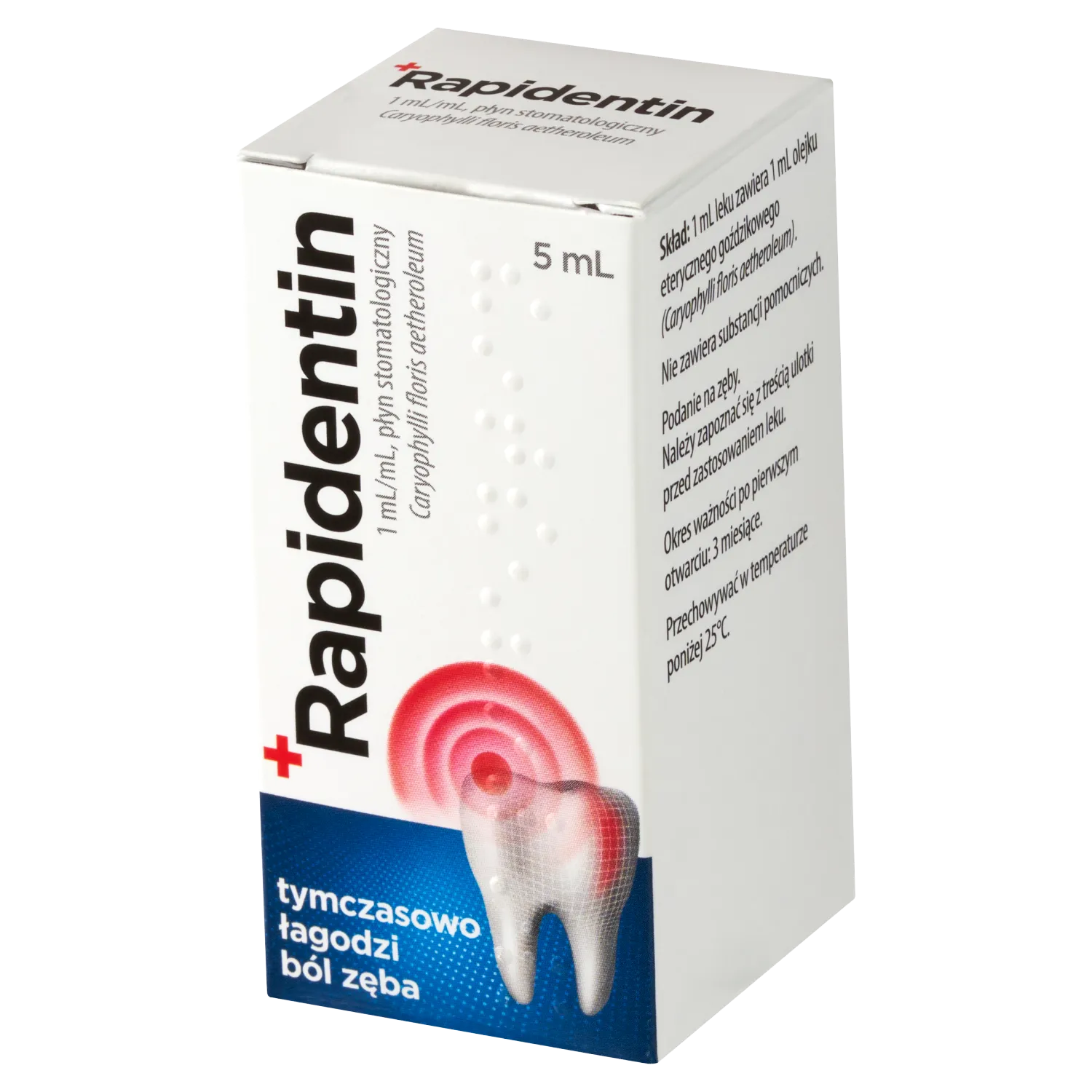 Rapidentin 1 ml/ml, płyn stomatologiczny, 5 ml