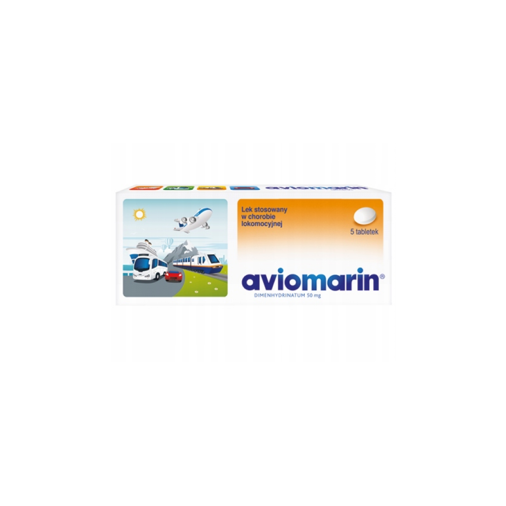 Aviomarin 50mg 5 tabletek