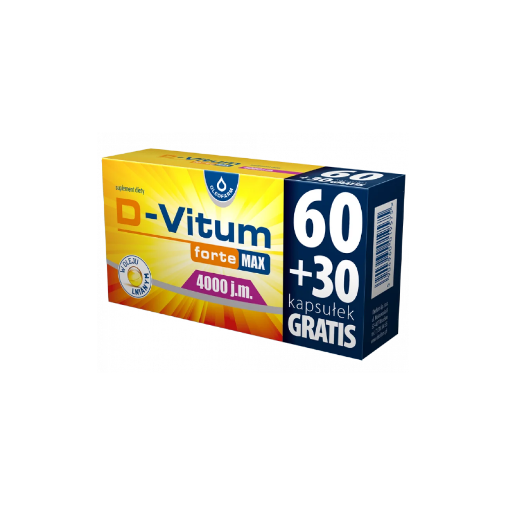D-Vitum Forte Max 4000 j.m. 90 kapsułek