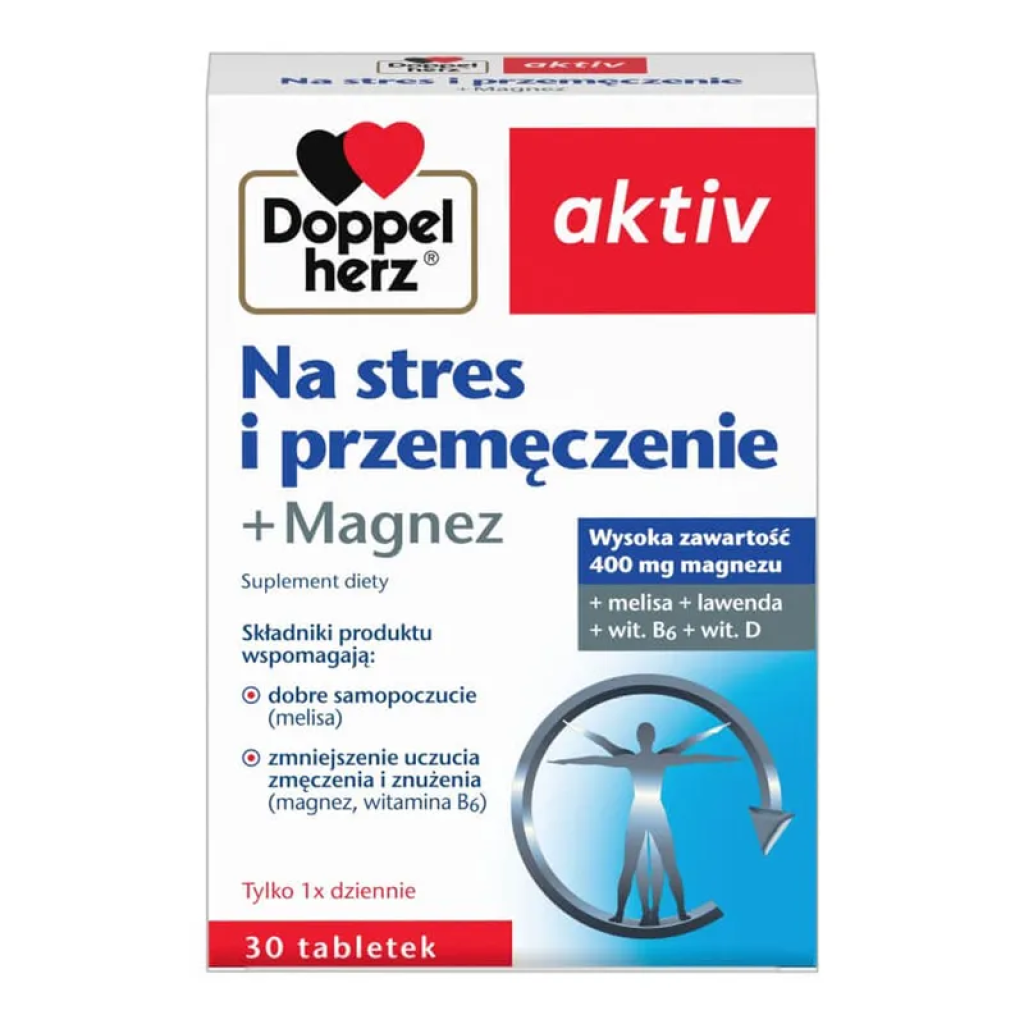 Doppelherz aktiv Na stres i przemęczenie + Magnez, 30 szt.