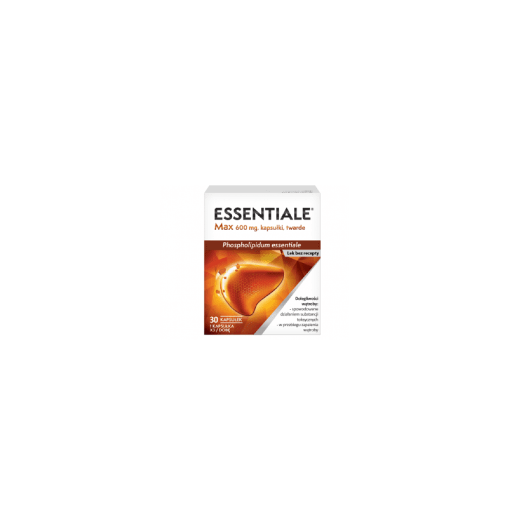 Essentiale Max 600mg na wątrobę 30 kapsułek