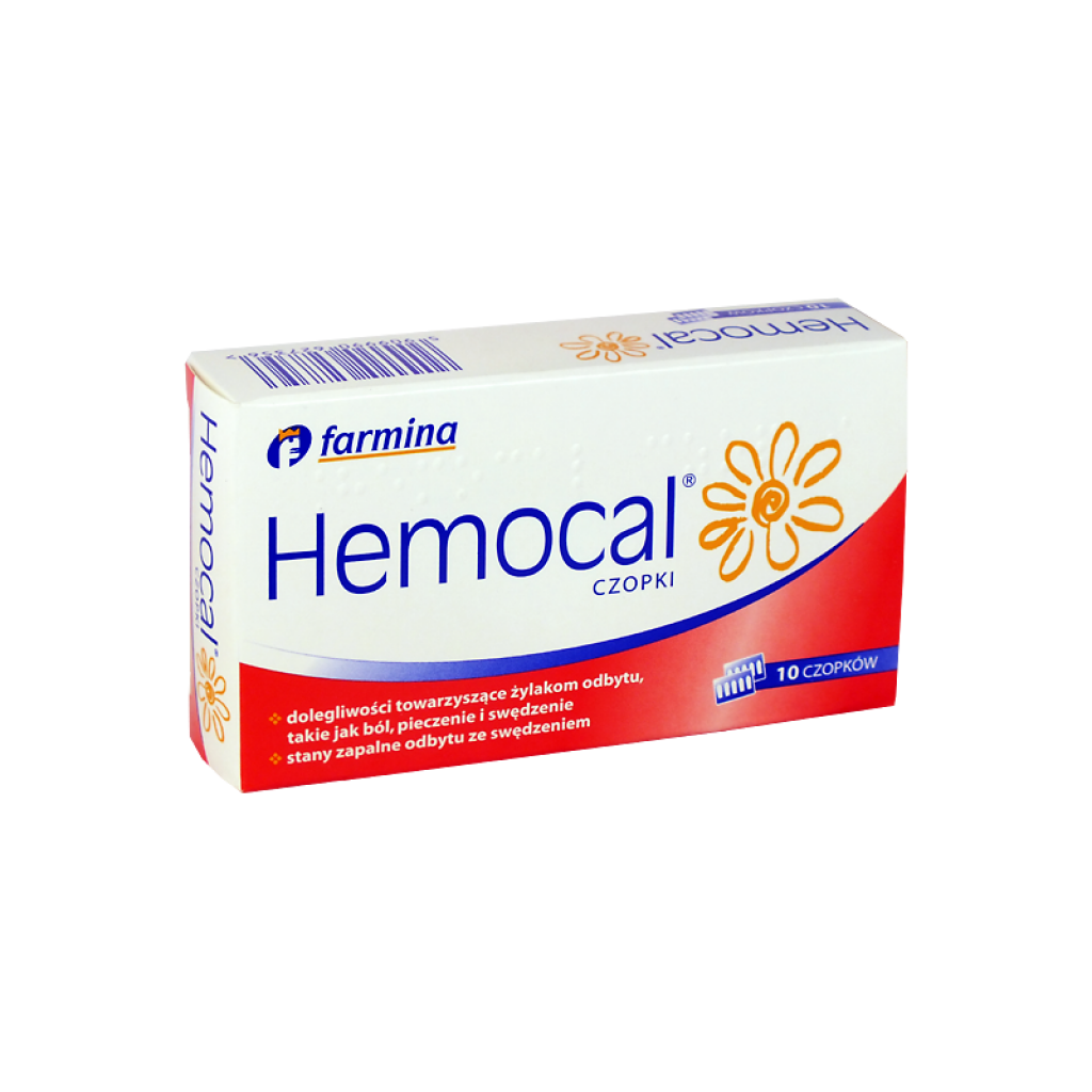 Hemocal czopki doodbytnicze 10 czopków