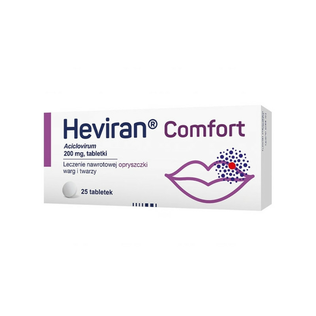 Heviran Comfort 200mg 25 tabletek