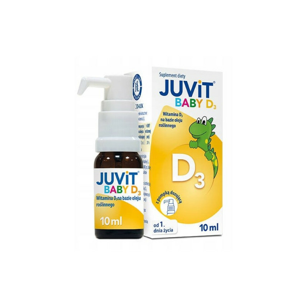 Juvit Baby D3 (z pompką) krople 10ml