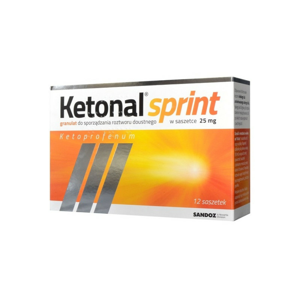Ketonal Sprint 25mg 12 saszetek