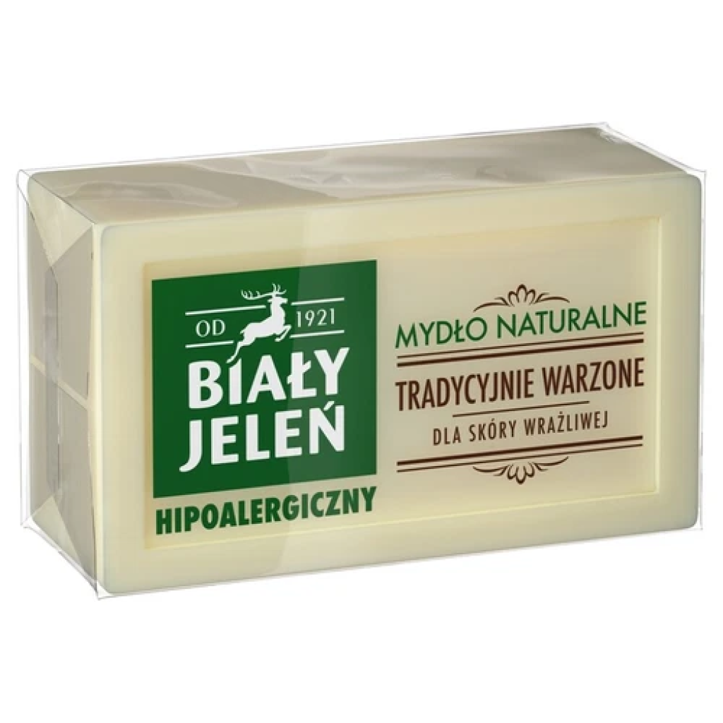 Biały Jeleń Mydło naturalne hipoalergiczne tradycyjnie warzone 150g