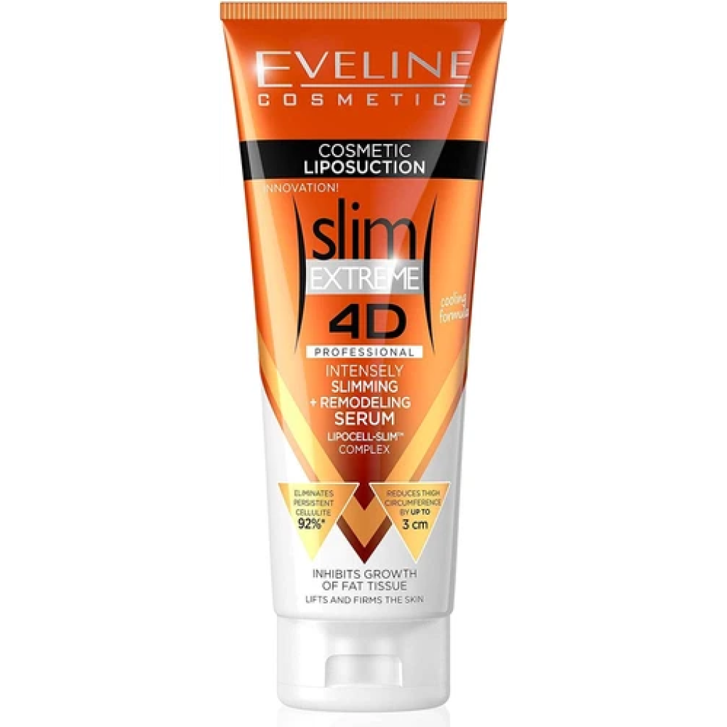 EVELINE Slim Extreme 4D Intensywnie wyszczuplające serum remodelujące - Liposukcja kosmetyczna 250 ml